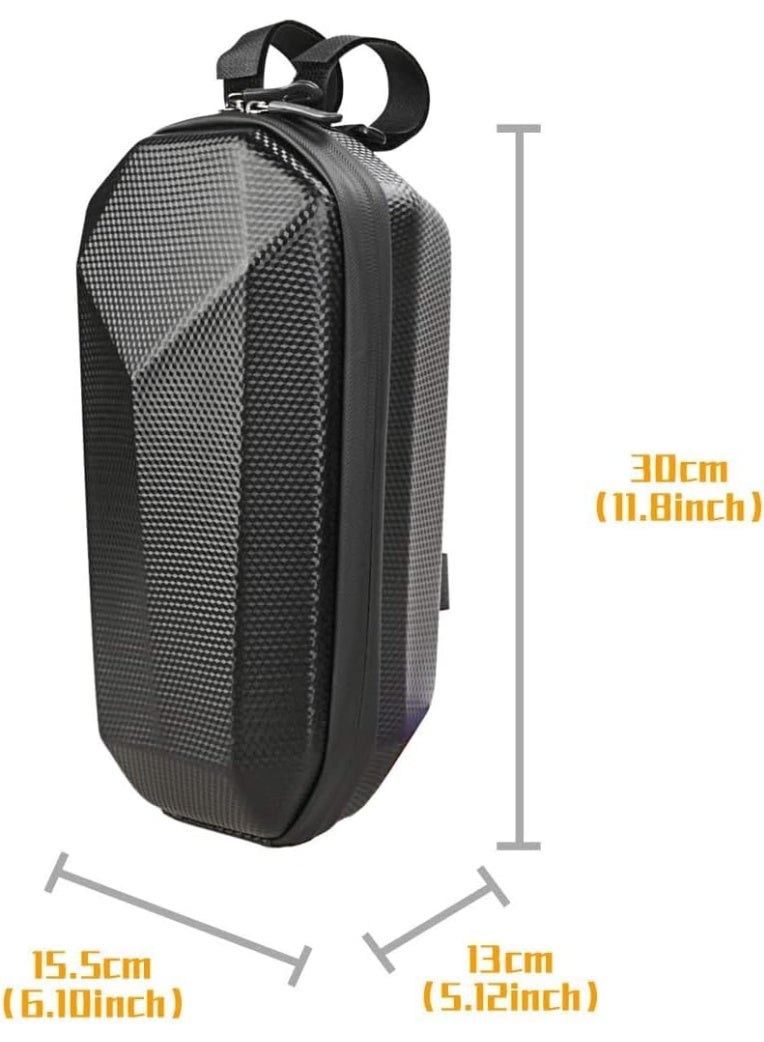 4L Bag Scooter Storage, e-bike Bike Handlebar Bag, Front Hanging Bag for Xiaomi Mijia M365/M365 Pro/Segway ES1/ES2/ES3/Ninebot, for Carrying Charger Tools Repair Large Capacity EVA Hard Shell - Image 4